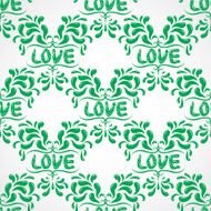 Vector petals seamless pattern element Heart resembling shapes N5