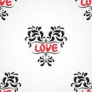 Vector damask seamless pattern background Grunge style