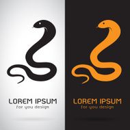 Vector image of an snake