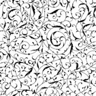 Vintage seamless pattern of weaving plants N5