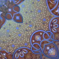 Vector floral arabesque background