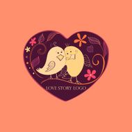 Love story Logo Symbol N3