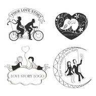 Love story Logo Symbol For Your Design