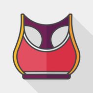 sports tank vest flat icon with long shadow eps10 N5