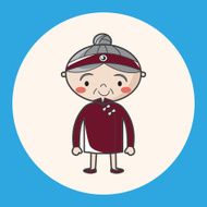 family grandmother character theme elements N10