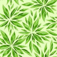 seamless pattern with green leaves N4