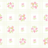 english floral pattern with cross stripes vector vintage wallpaper N4