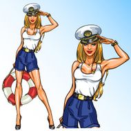 Sexy Pin Up Sailor Girl