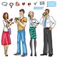 People with phones N2