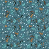 Cute seamless pattern in vector made of flowers