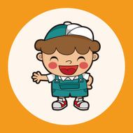 boy man cartoon theme elements N58