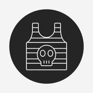 pirate clothes line icon
