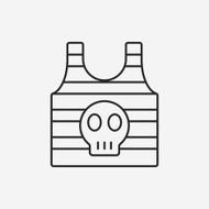 pirate clothes line icon N4