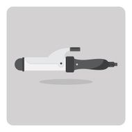 Vector of flat icon hair curlers