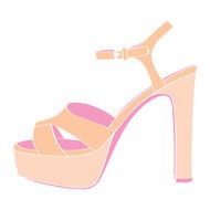 Elegant high heel sandal