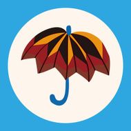 Umbrella theme elemets vector eps N21