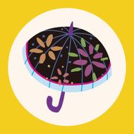 Umbrella theme elemets vector eps N23