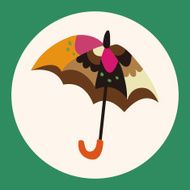Umbrella theme elemets vector eps N26