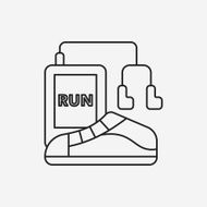 running shoes line icon N4