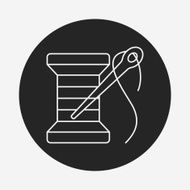 sewing line icon
