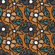 Seamless floral background pattern N11