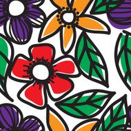 Seamless floral background pattern N16