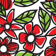 Seamless floral background pattern N17