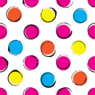 Seamless background pattern with colorful dots N3