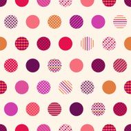 seamless patchwork polka dots pattern