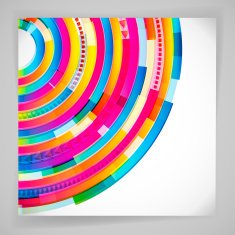Abstract digital circles background