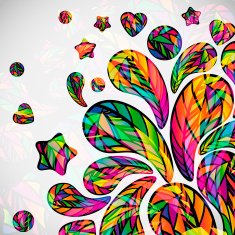 Abstract background with colorful mosaic design elements N3