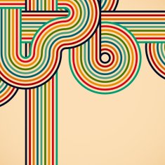 Abstract digital circles background N2