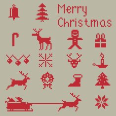 Christmas winter pixels N2
