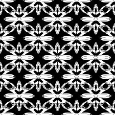 Abstract seamless pattern in black and white N6