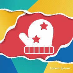 Winter gloves icon N6