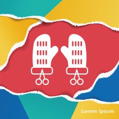 Winter gloves icon N7