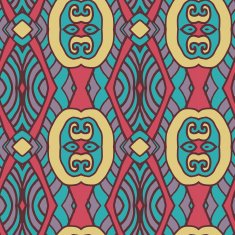 Abstract seamless ornament pattern the kaleidoscope effect Ethnic damask motif N2