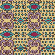 Abstract seamless ornament pattern the kaleidoscope effect Ethnic damask motif N5