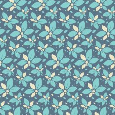 illustration with mint flowers