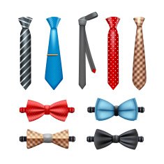 Tie And Bow Set