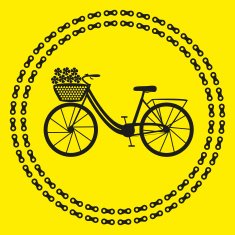 City bike icon (logo or label)