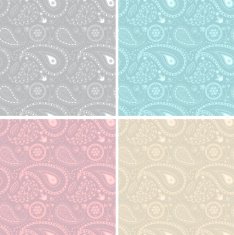 Lace white seamless pattern Vector illustration