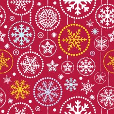 Christmas snowflakes seamless pattern