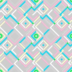 Abstract modern geometric seamless pattern N2