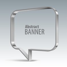 Shiny metal vector banner eps 10 N4