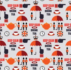 keep calm vector seamless pattern