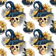 Watercolor halloween pattern N2