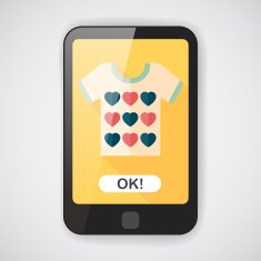Valentine's Day clothes flat icon with long shadow eps10