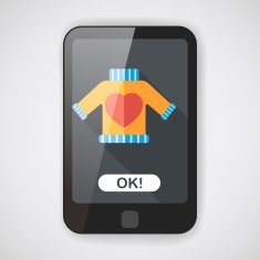 Valentine's Day clothes flat icon with long shadow eps10 N7
