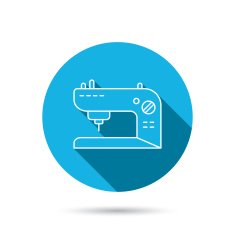 Sewing machine icon Embroidery sign N7